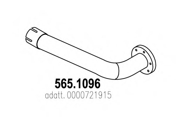 ASSO 565.1096 Exhaust Pipe
